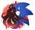 Size: 1327x1144 | Tagged: safe, artist:kosafordraw, shadow the hedgehog, sonic the hedgehog, doom morph