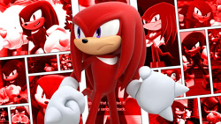 Size: 1192x670 | Tagged: safe, editor:scott910, knuckles the echidna, echidna, male, solo, wallpaper, youtube link in description