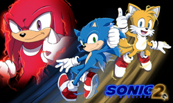 Size: 1280x765 | Tagged: safe, artist:skcollabs, knuckles the echidna, miles "tails" prower, sonic the hedgehog