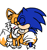 Size: 1913x2048 | Tagged: safe, miles "tails" prower, sonic the hedgehog, 2020, anonymous artist, blushing, duo, eyes closed, flat colors, gay, kiss on cheek, mobius.social exclusive, mouth open, one eye closed, shipping, simple background, sketch, smile, sonic x tails, standing, white background