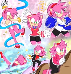 Size: 1962x2048 | Tagged: safe, artist:demilanchan, amy rose