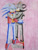 Size: 827x1076 | Tagged: safe, artist:thunder-the-mouse, shadow the hedgehog, sonic the hedgehog, duo, traditional media