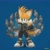 Size: 2048x2048 | Tagged: safe, artist:_nav_o, miles "tails" prower, nine, sonic prime, 2024, 3d, frown, gradient background, lidded eyes, looking at viewer, solo, standing