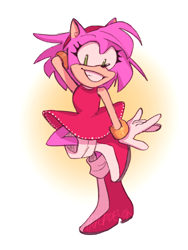 Size: 1018x1351 | Tagged: safe, artist:halpdevon, amy rose, 2019, solo