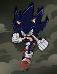 Size: 3165x4096 | Tagged: safe, artist:yardleyart, sonic the hedgehog, dark form, dark sonic