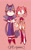 Size: 1200x1928 | Tagged: safe, artist:head---ache, amy rose, blaze the cat, cat, hedgehog, 2023, amy x blaze, cute, female, females only, holding hands, lesbian, looking at viewer, shipping