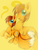 Size: 1024x1365 | Tagged: dead source, safe, artist:oliviine, miles "tails" prower, 2013, crossover, earth pony, echo background, looking at viewer, my little pony, ponified, pony, smile, solo, species swap