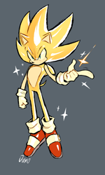 Size: 1940x3224 | Tagged: safe, artist:jamoart, sonic the hedgehog, super sonic 2, super form