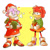 Size: 1280x1280 | Tagged: safe, artist:petvetm, amy rose, blaze the cat, cat, hedgehog, 2018, amy x blaze, bag, blushing, christmas, christmas outfit, cute, female, females only, hearts, lesbian, looking at each other, present, shipping