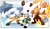 Size: 4096x2403 | Tagged: safe, artist:buddyhyped, lanolin the sheep, tangle the lemur, whisper the wolf, avatar: the last airbender, crossover