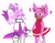 Size: 1500x1176 | Tagged: safe, artist:raspbearisart, amy rose, blaze the cat, cat, hedgehog, 2020, amy x blaze, amy's halterneck dress, blaze's tailcoat, cute, eyes closed, female, females only, hearts, holding hands, lesbian, shipping, smile