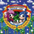 Size: 1061x1061 | Tagged: safe, artist:capitainebyakko, sonia the hedgehog, sonic the hedgehog, 2020, abstract background, brother and sister, clouds, manic the hedgehog, palm tree, redraw, segasonic bros, siblings, star (symbol), title screen, trio, water