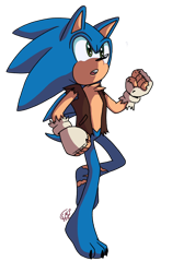 Size: 1280x1910 | Tagged: safe, artist:didichan001, sonic the hedgehog, alternate universe