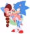 Size: 1090x1200 | Tagged: safe, artist:jadepesky, sally acorn, sonic the hedgehog, redesign