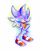 Size: 800x1000 | Tagged: safe, artist:virune, sonic the hedgehog, hand on hip, hyper form, hyper sonic, looking at viewer, pointing, pointing at viewer, signature, smile, solo, standing