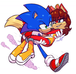 Size: 1609x1567 | Tagged: safe, artist:jamoart, fiona fox, sonic the hedgehog