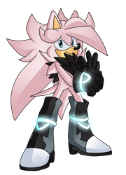 Size: 1334x1848 | Tagged: safe, artist:pinkiteru, oc, hedgehog, 2015, black gloves, black shoes, blue eyes, boots, gloves, looking at viewer, oc only, pink fur, simple background, smile, standing, transparent background