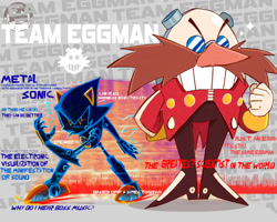 Size: 1350x1080 | Tagged: safe, artist:puro134, metal sonic, robotnik, alternate outfit, alternate universe, team eggman