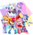 Size: 900x959 | Tagged: safe, artist:fliviartoon, amy rose, blaze the cat, bunnie rabbot, lupe the wolf, rouge the bat, sally acorn