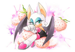 Size: 1280x896 | Tagged: safe, artist:finikart, rouge the bat, pineberry