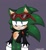 Size: 729x801 | Tagged: safe, artist:cinamounroll, scourge the hedgehog, solo